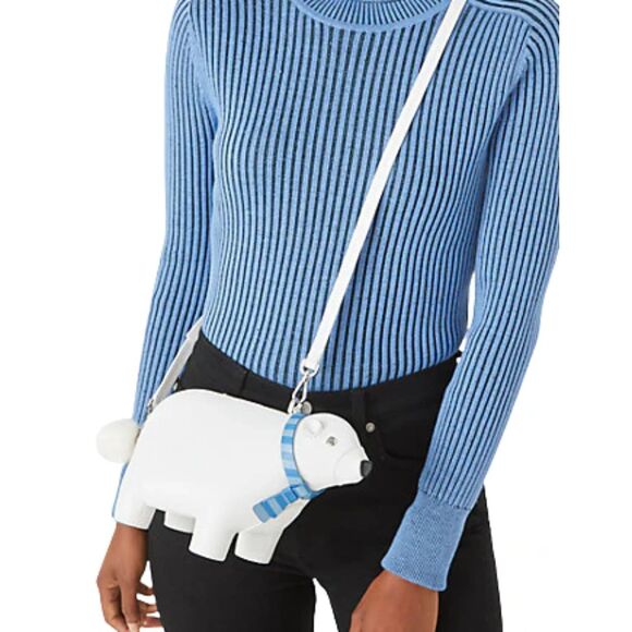Kate Spade Arctic Friends Polar Bear Crossbody Bag NWT - Picture 1 of 7